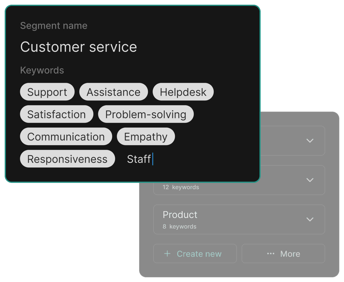 Custom segment